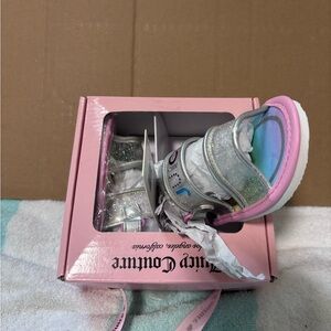 UGG Pink and Silver Sandals with Fashionable Appeal